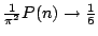 $\frac1{\pi^2}P(n)\to\frac16$