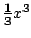 ${\textstyle\frac{1}{3}}x\sp3$