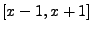$[x-1,x+1]$