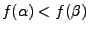 $f(\alpha)<f(\beta)$