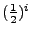 $(\frac12 )^i$