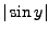$\vert\sin y\vert$
