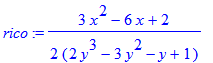 rico := 1/2*(3*x^2-6*x+2)/(2*y^3-3*y^2-y+1)