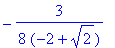-3/8/(-2+2^(1/2))