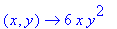 (x, y) -> 6*x*y^2