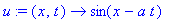u := (x, t) -> sin(x-a*t)