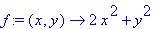 f := (x, y) -> 2*x^2+y^2